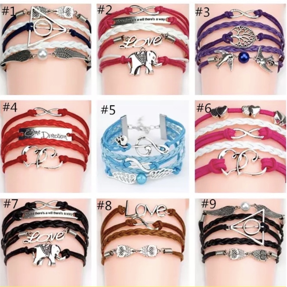 Infinity Braclets (Love, Believe, Dream)